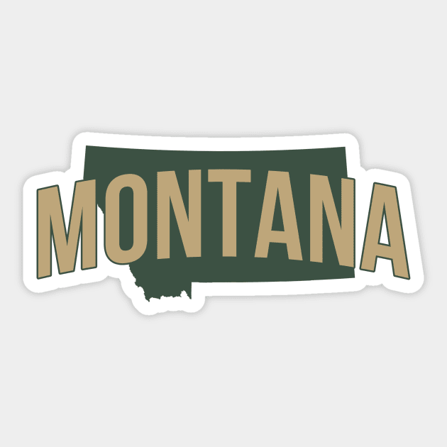 Montana State Sticker by Novel_Designs